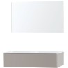 Miroir Puro duo 1 lade solide molto 120 couleur gris