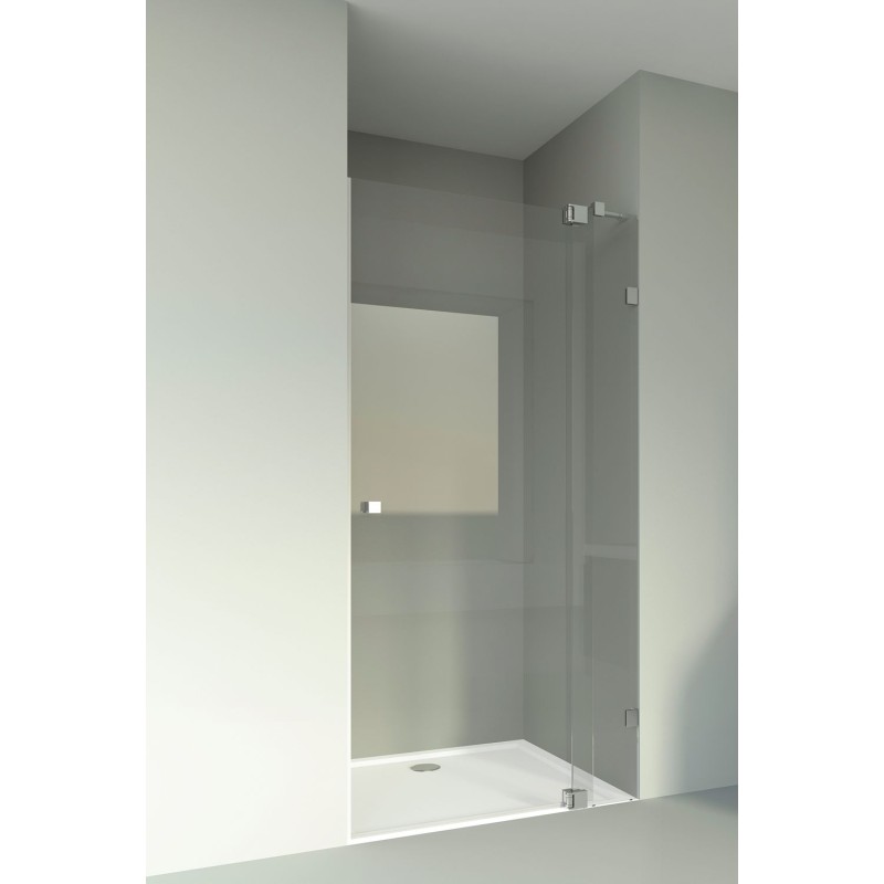 Porte pivotante PASPARTOE 75-95 h 200 chrome-clair