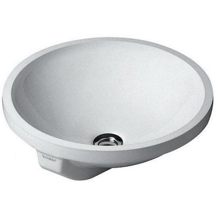 Duravit vasque à sous encastrer ARCHITEC diamètre 400mm sans plage robinet +trop-plein coloris blanc