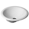 Duravit vasque à encastrer architec diamètre 470mm sans trou plage robinet +trop-plein coloris blanc