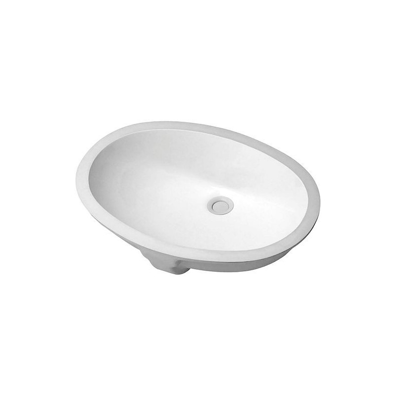 Duravit vasque à sous encastrer SANTOSA 510x375mm sans plage robinet +trop-plein coloris blanc