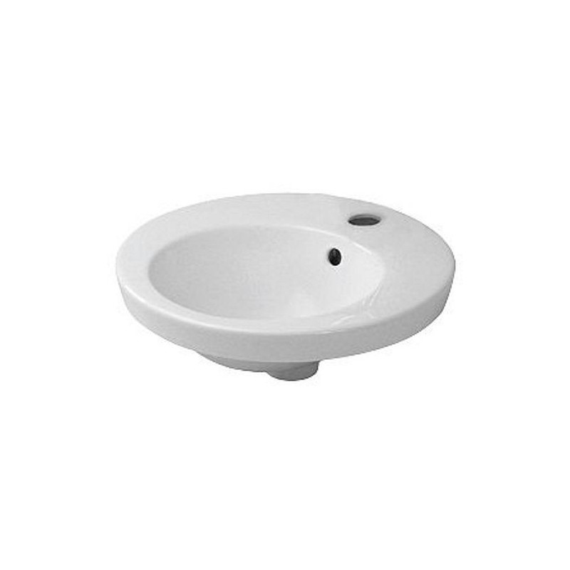 Duravit vasque à encastrer STARCK II diamètre 475mm +trou/trop-plein coloris blanc