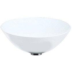 Alape vasque à poser SBK450.GS diamètre 450mm sans plage robinet/trop-plein coloris blanc