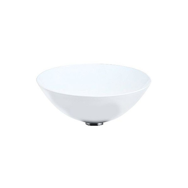 Alape vasque à poser SBK450.GS diamètre 450mm sans plage robinet/trop-plein coloris blanc