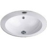 Alape vasque à encastrer EB.0600h 600x500mm +trou robinet/trop-plein coloris blanc