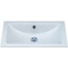 Alape vasque à encastrer EB. R 585 585x347mm sans plage robinet +trop-plein coloris blanc