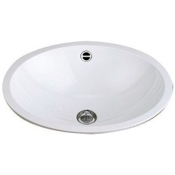 Alape vasque à encastrer EB.0525 525x425 sans plage robinet +trop-plein coloris blanc