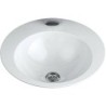 Alape vasque à encastrer EBk450h diamètre 450mm +trou robinet/trop-plein coloris blanc
