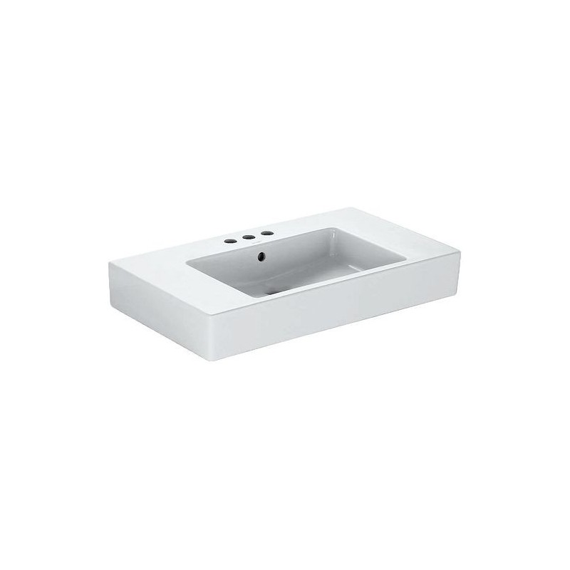 Duravit vasque meuble VERO 125cm + 3 trous robinet coloris blanc