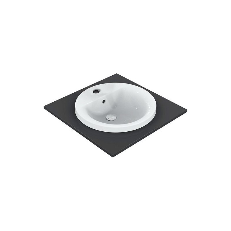 Ideal Standard vasque à encastrer CONNECT 48cm avec 1 trou robinet coloris blanc