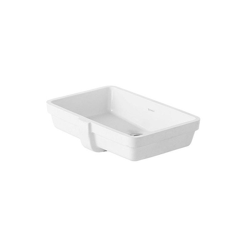 Duravit vasque à sous encastrer meulage VERO 485x315mm sans plage robinet+ trop-plein coloris blanc