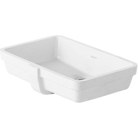 Duravit vasque à sous encastrer meulage VERO 485x315mm sans plage robinet+ trop-plein coloris blanc