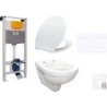 Saval wallfix oli WC suspendu D400 slim coloris blanc