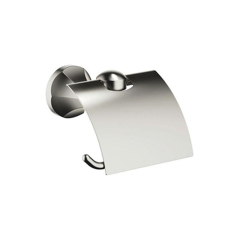 Dornbracht porte-rouleau MADISON coloris platinum satin + couvercle