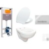 Saval wallfix oli WC suspendu D400 glam chrome brillant