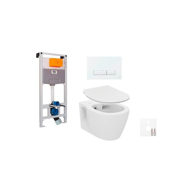 wallfix oli WC suspendu RENOVA glam coloris blanc