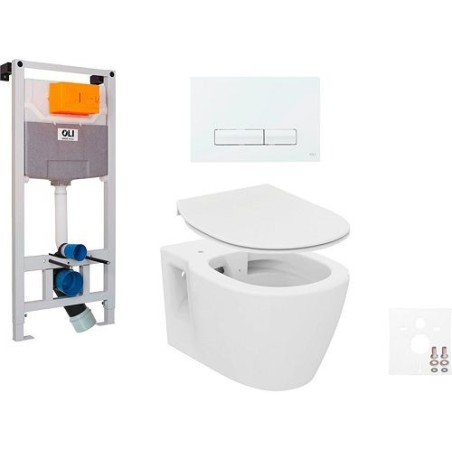 wallfix oli WC suspendu RENOVA glam coloris blanc