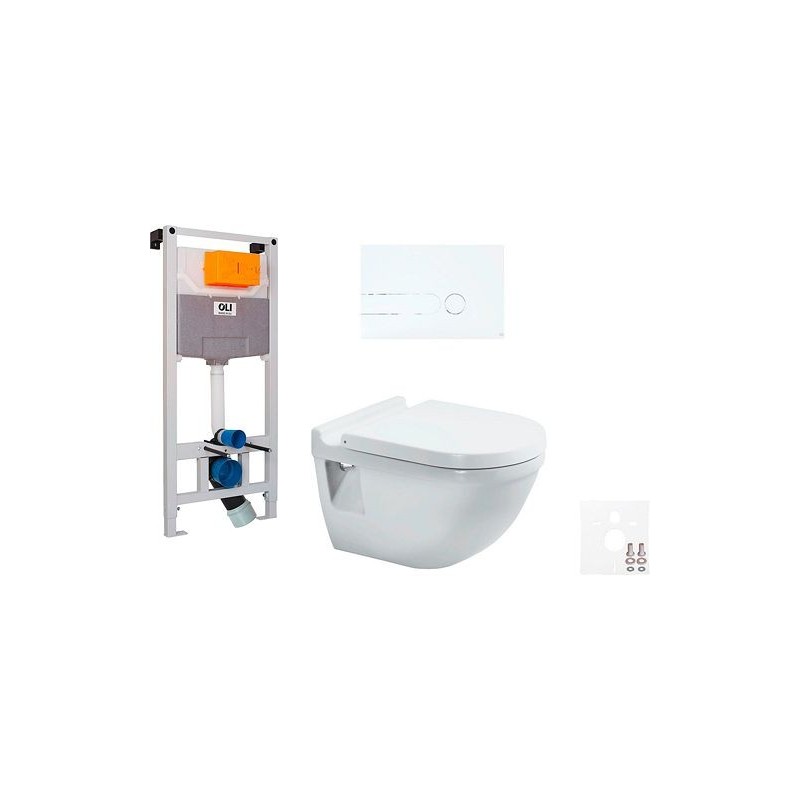 Duravit wallfix oli WC suspendu STARCK 3 Iplate coloris blanc