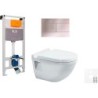 Duravit wallfix oli WC suspendu STARCK 3 slim inox