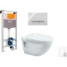 Duravit wallfix oli WC suspendu STARCK 3 glam brillant chrome