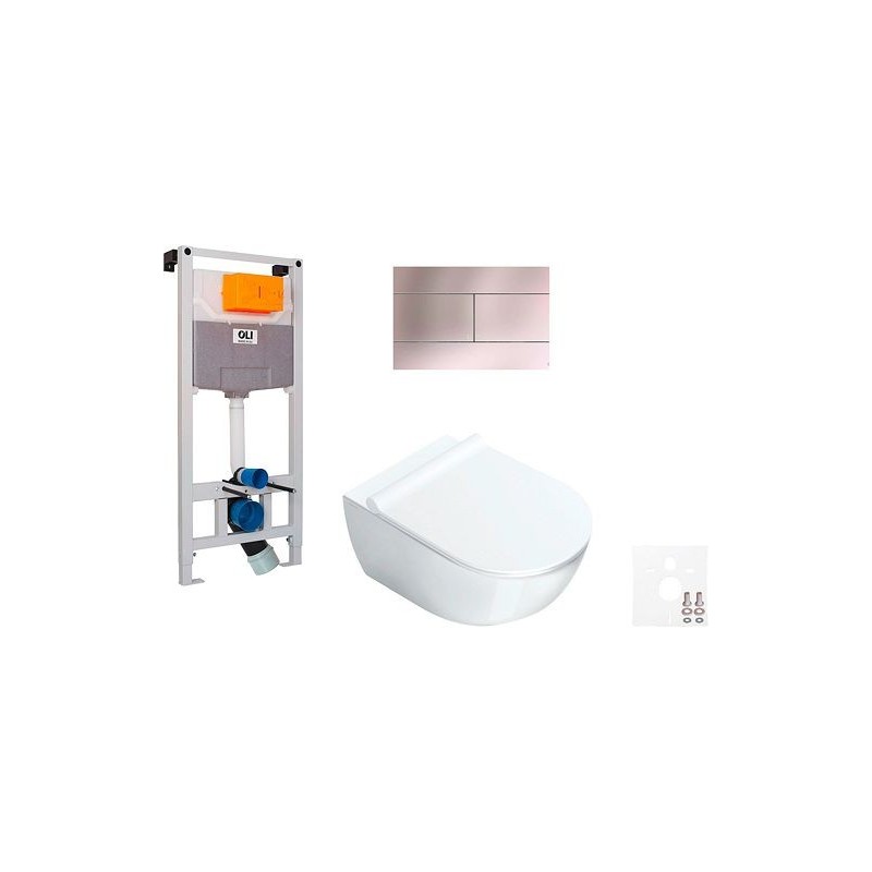 Catalano wallfix oli WC suspendu SFERA 50 slim seat slim inox