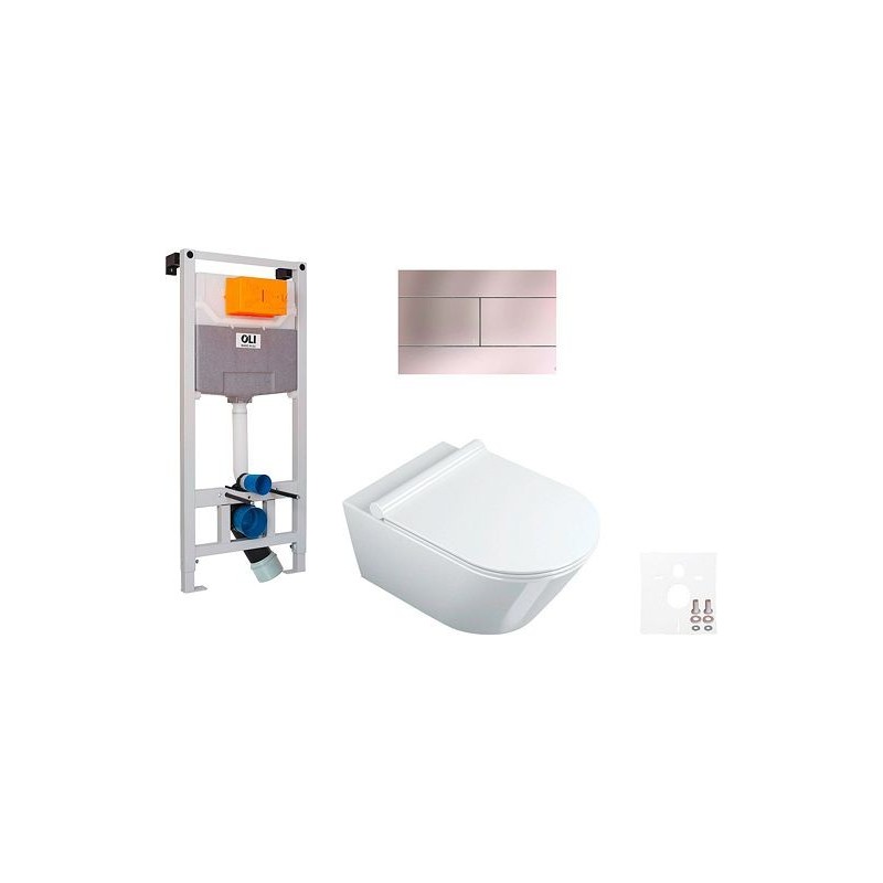 Catalano wallfix oli WC suspendu ZERO 46 slim inox