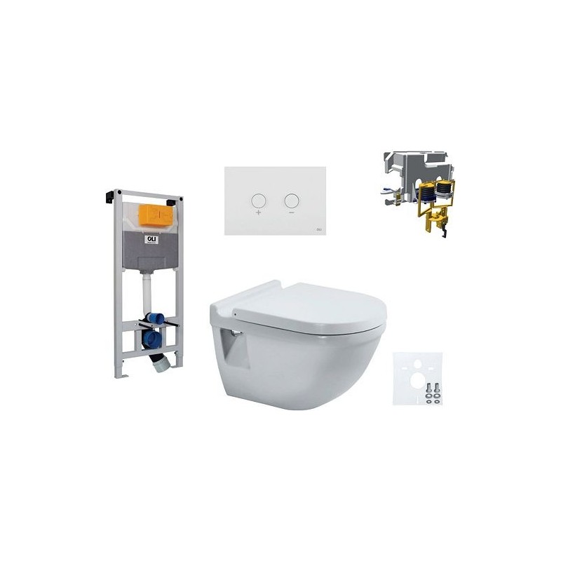 Duravit wallfix oli WC suspendu STARCK 3 blink coloris blanc