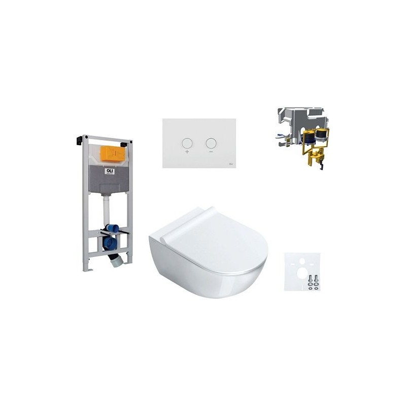 Catalano wallfix oli WC suspendu SFERA NEWFLUSH blink coloris blanc