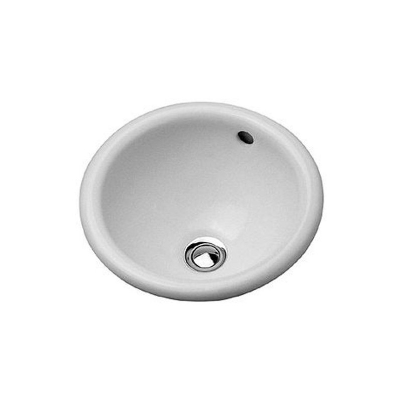 Duravit vasque à encastrer BALI diamètre 335mm sans plage robinet +trop-plein coloris blanc