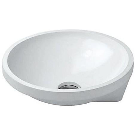 Duravit vasque à sous encastrer ARCHITEC diamètre 400mm sans plage robinet/trop-plein coloris blanc