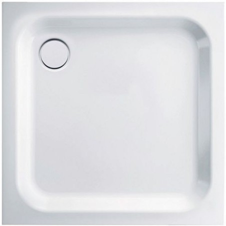 Bette tub acier plat 80-80-6,5cm coloris blanc