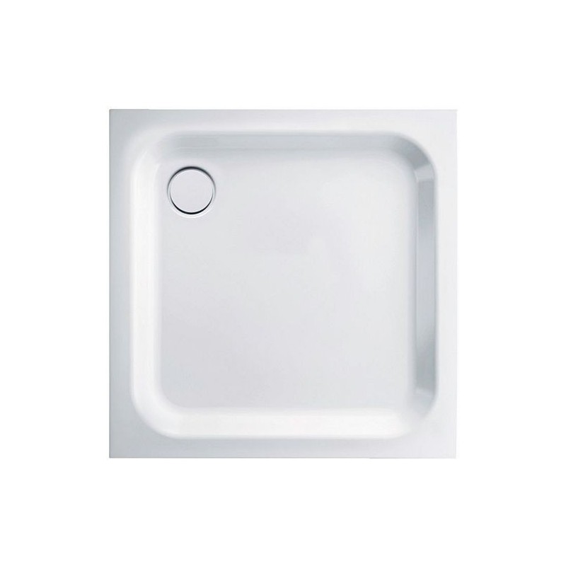 Bette tub acier plat 100-100-6,5cm coloris blanc