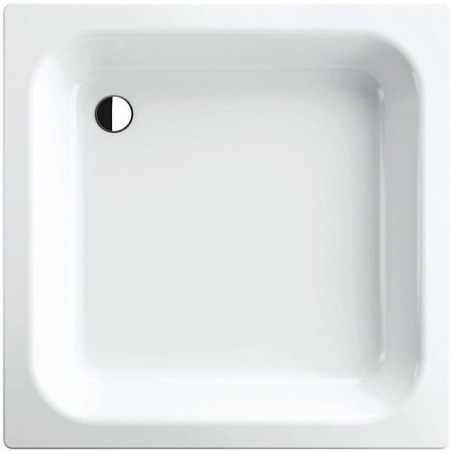 Bette tub acier + antiderapant 80-80-15cm coloris blanc