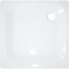 Tub acier 90-90-6,5cm coloris blanc antiderapant