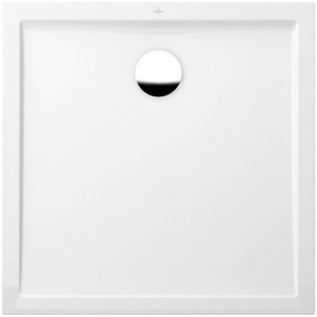 Villeroy & Boch tub quaryl FUTURION plat 90-90-2,5cm coloris blanc