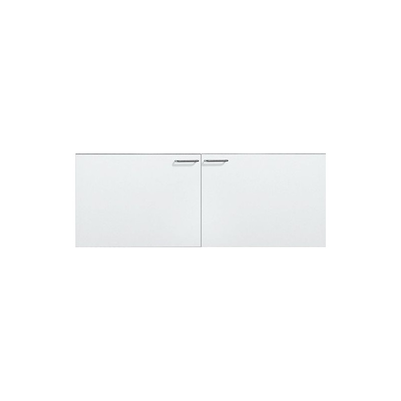 Sous meuble BIZZY 2 portes 80cm coloris blanc