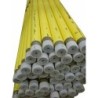 tube P.gaz acier Isoforte EN10255H pe jaune pour fillet 1/2"-DN15 21,3mm-3,2mm longueur 6m