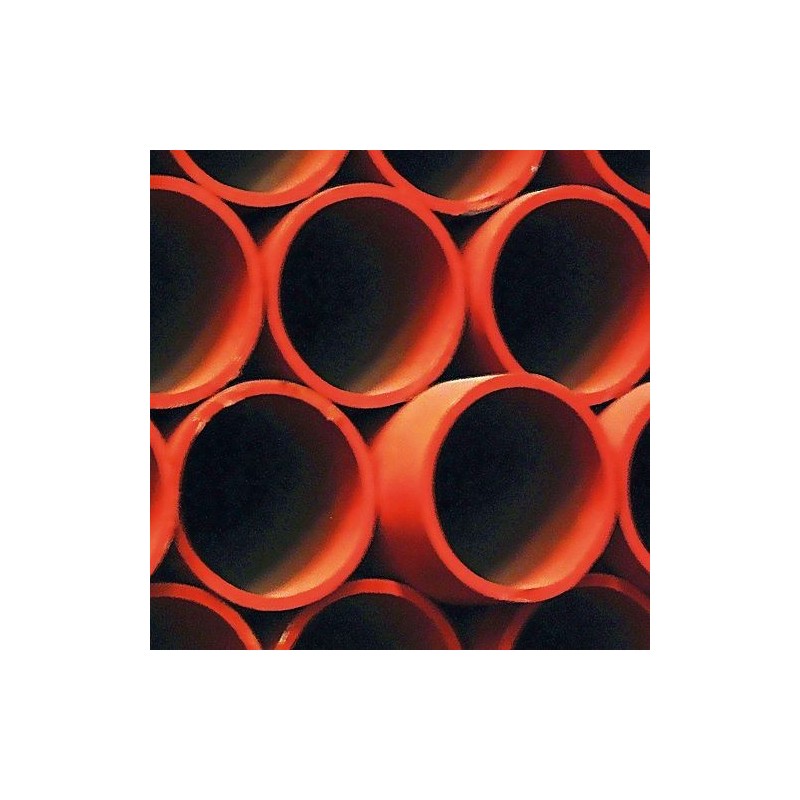 Tube acier Isomedium EN10255m 1/2"-21,3mm coloris rouge longueur 6m