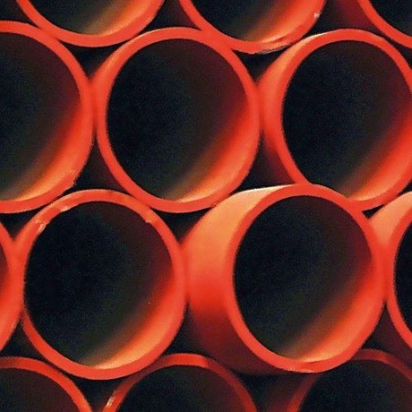 Tube acier Isomedium EN10255m 3/4"-26,9mm coloris rouge longueur 6m