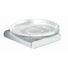 Porte-savon+support HOLD S(OFT) noir mat/verre satin
