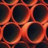 Tube acier Isomedium EN10255m 4/4"-33,7mm coloris rouge longueur 6m