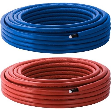 Geberit tube MEPLA iso6(6mm) 16mm coloris rouge rouleau 50m