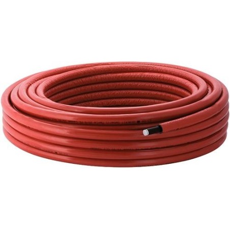 Geberit tube MEPLA iso6(6mm) 20mm coloris rouge rouleau 50m