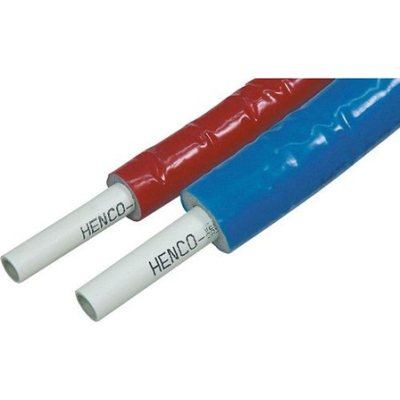 Henco tube STANDARD multicouche + isolation iso4(:6mm) 16x2 bleu rouleau 100m