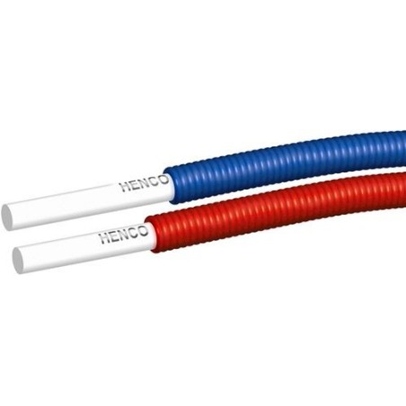 Henco tube RIXC multicouche rixc + gaine 16x2 rouge rouleau 100m