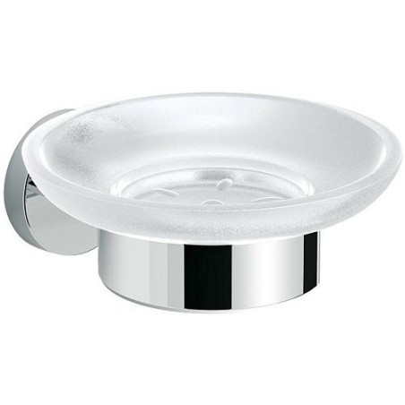 Porte-savon+support HOLD O(N) chrome/verre satin