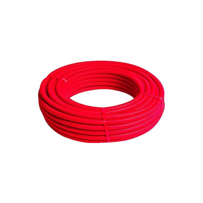 Comap tube multi couche 16x2 coloris rouge rouleau 100m