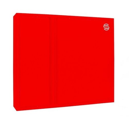 Saval armoire pour extincteur d'incendie et dévidoir DECO/NOHA 3/4" option à encastrer rouge