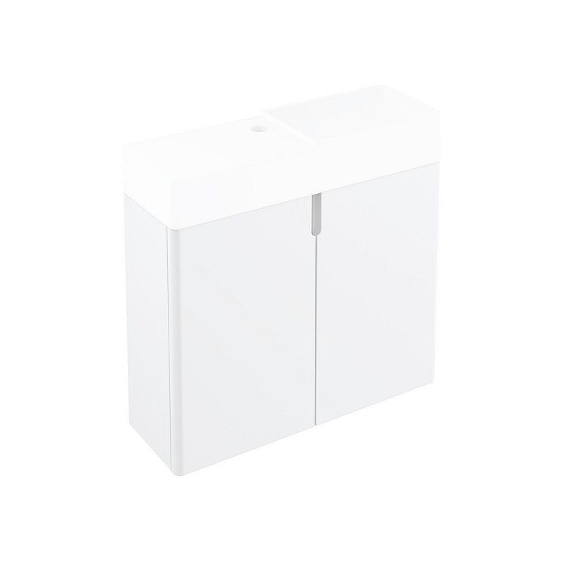 Cosmic sous meuble lave-mains 2 portes FANCY 60cm coloris blanc