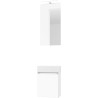 Lave-mains FORM MINI solid/ 1 porte/miroir /lumière LED coloris blanc